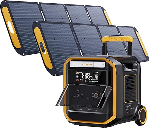 Miniatura 15 de VTOMAN Estación de energía portátil FlashSpeed 600, batería LiFePO4 de 499 Wh, 600 W CA (pico de 1200 W)/salida USB-C de 100 W, generador solar