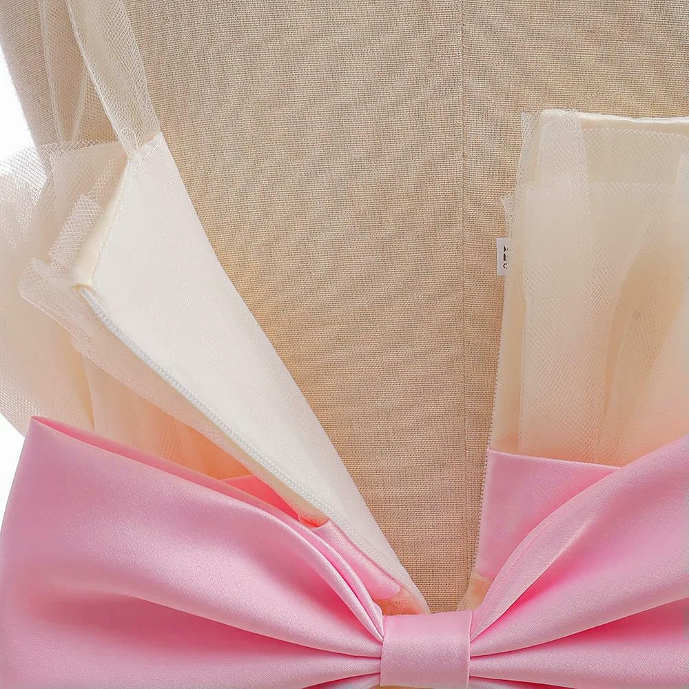 SYJYM Vestido de Fiesta con Volantes para niñas pequeñas, Elegante y Esponjoso, de Noche, de Princesa, para cumpleaños, para niñas, Boda, Disfraz Infantil