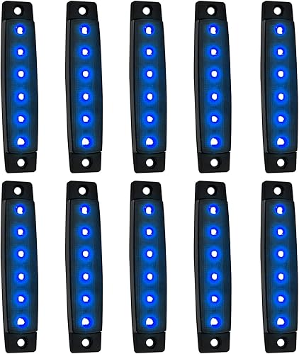 Miniatura 8 de FABOOD F Paquete de 10 luces LED de 12 V CC ámbar de 3.8 pulgadas, 6 luces LED de marcador lateral para remolque, camión, camioneta, cuatrimoto,