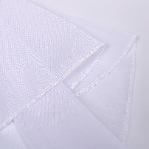 Miniatura 4 de Collar falso victoriano, disfraz medieval vintage de palacio desmontable con volantes blancos para fiestas de disfraces, Blanco