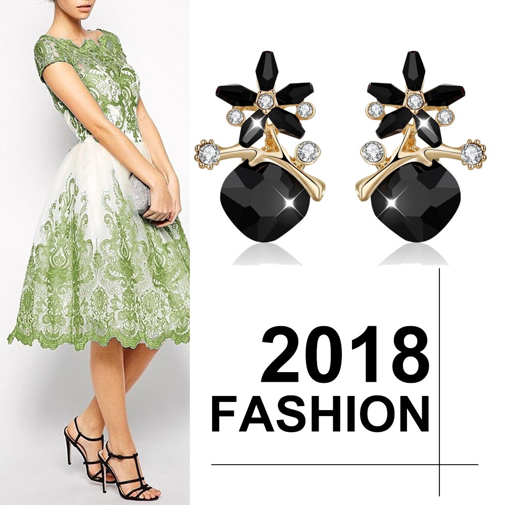 Crystal Elements Luxuria Edition Earrings Pair
