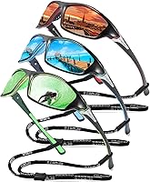 Vista 9 de Gafas de sol polarizadas para hombre, ciclismo, conducir, pesca, 100% protección UV