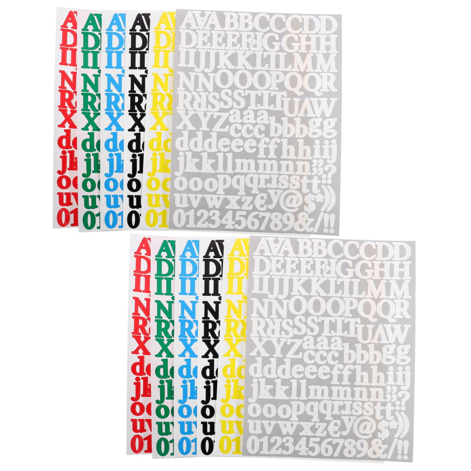 Pegatinas adhesivas de letras grandes y números autoadhesivos para decoración de álbumes DIY
