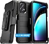Designed for Moto G 5G 2024 Case with Belt Clip Holster & Kickstand, Screenless Dual-Layer Shockproof Phone Case - Black