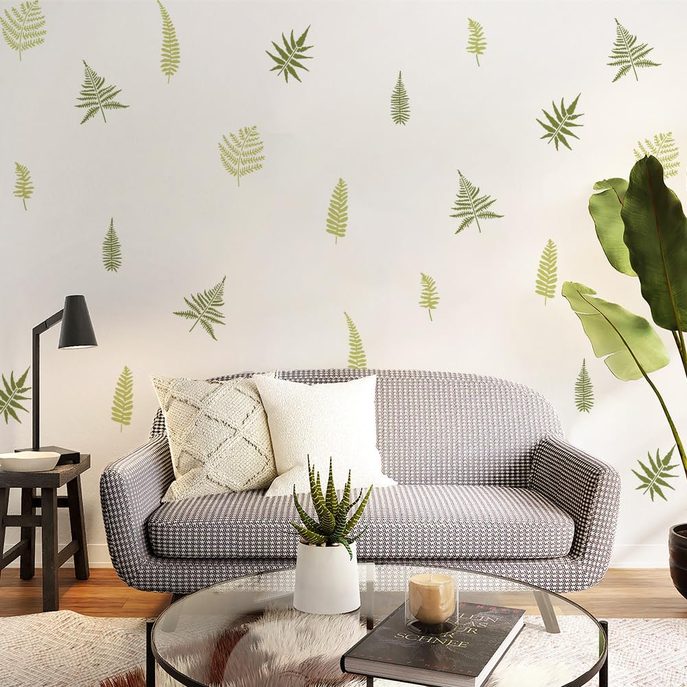 FINGERINSPIRE Farn Schablone Zum Malen 30x30 cm Farnbltter Malschablone  Wiederverwendbar Blattmuster Pflanzenthema Vorlage Zum Malen Auf Wand Holz  Leinwand Stoff Mbel Heimdekoration Heimdekoration : Amazon.de: Baumarkt