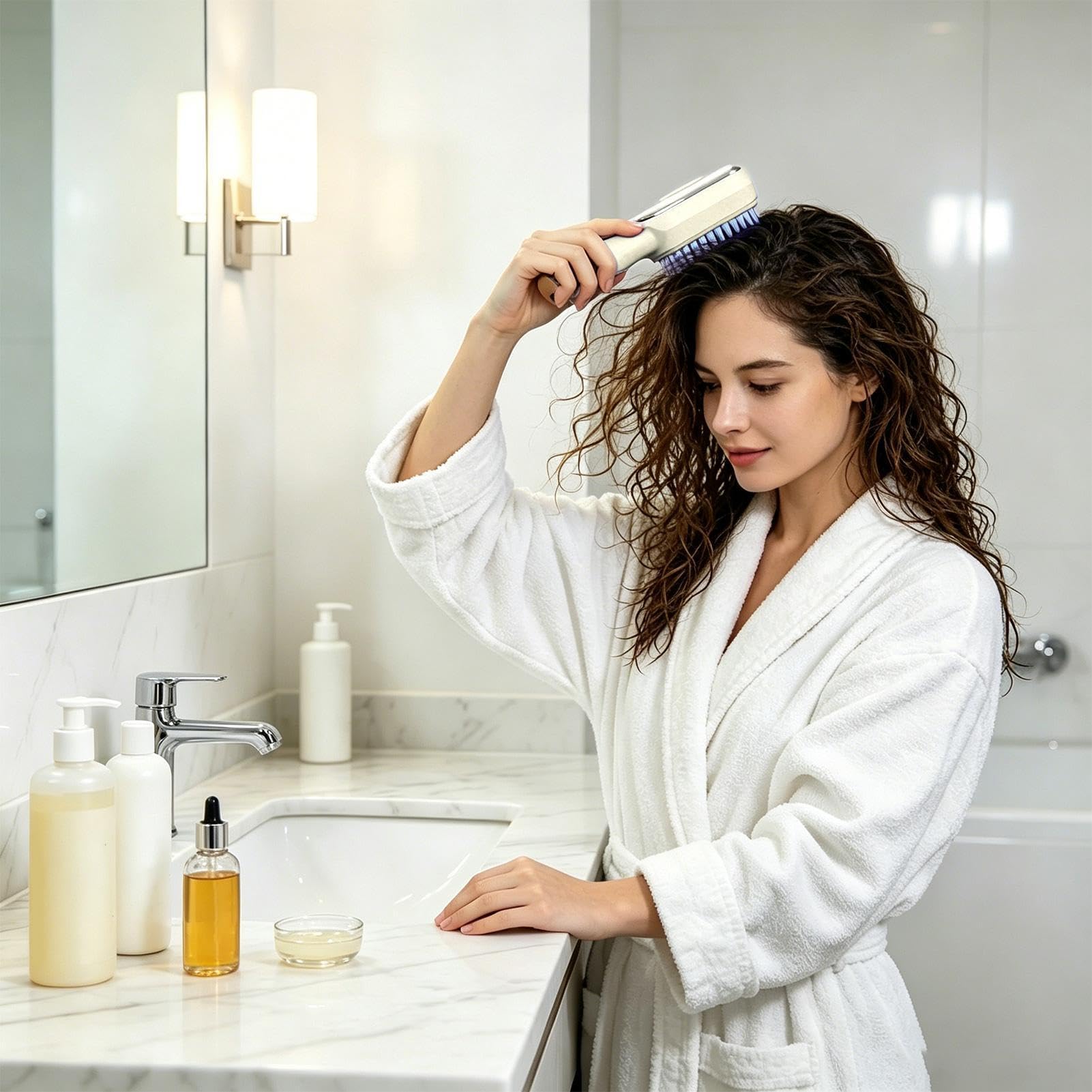 Brosse de croissance des cheveux à lumière rouge, appareil de massage du cuir chevelu à LED, peigne électrique pour la croissance des cheveux, stimulateur du cuir chevelu anti-perte