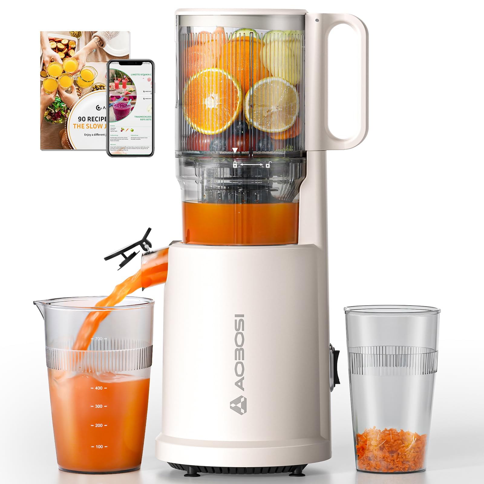 AAOBOSI Slow Cold Press Juicer