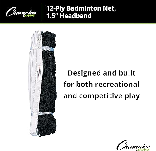 Miniatura 4 de Champion Sports Red de bádminton de 12 capas