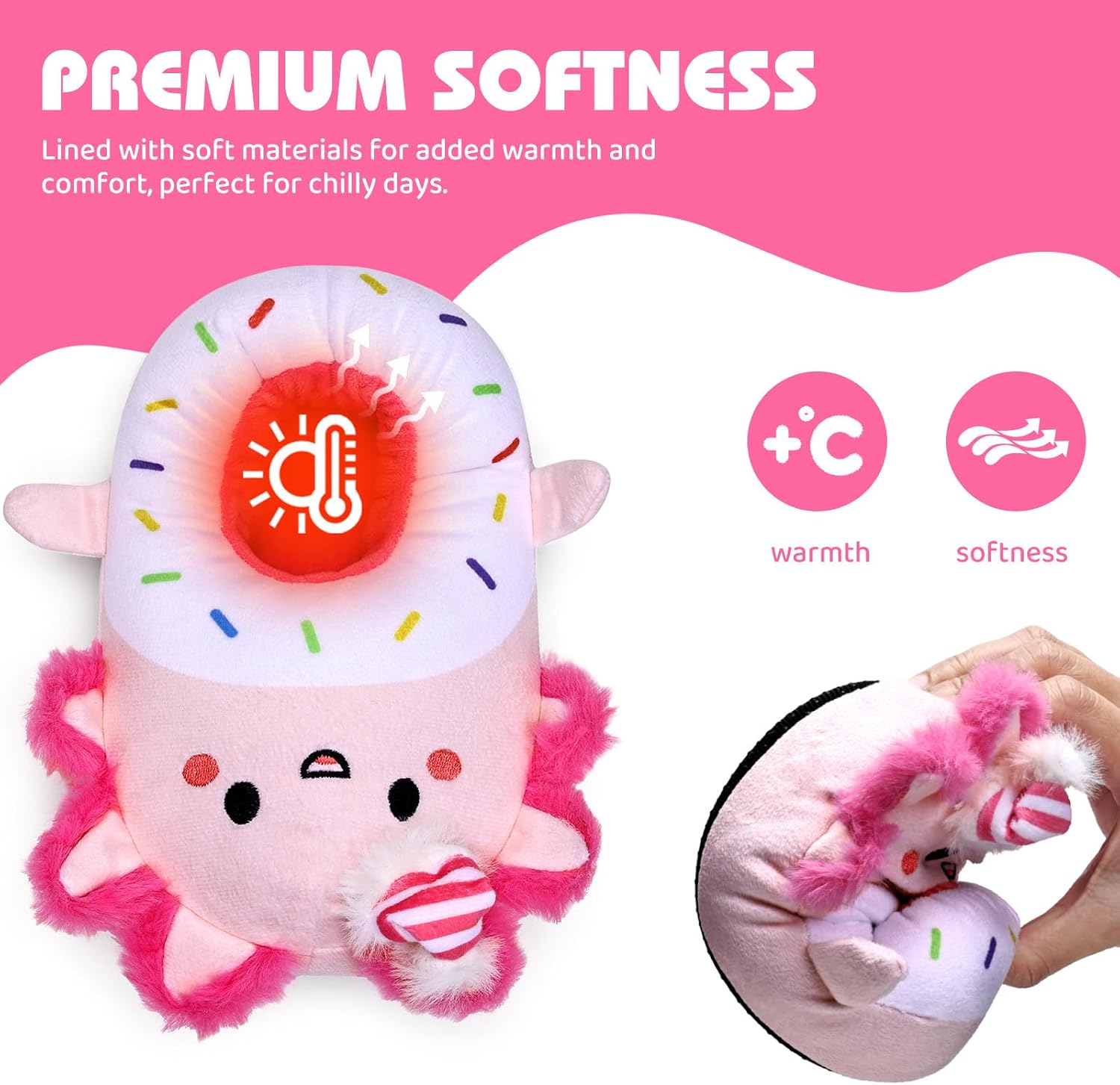 IceUnicorn Toddler Cute Animal Slippers Kids Christmas Plush Warm House Shoes Girls Boys Bedroom Indoor Washable Slipper