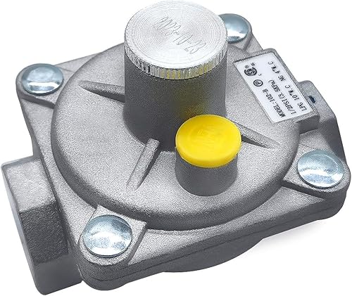 Miniatura 1 de Acesidn Regulador de presión de gas natural a LP de 12 pulgada para parrilla, se adapta a reguladores de gas LP NG, presión de entrada de 12 PSI,