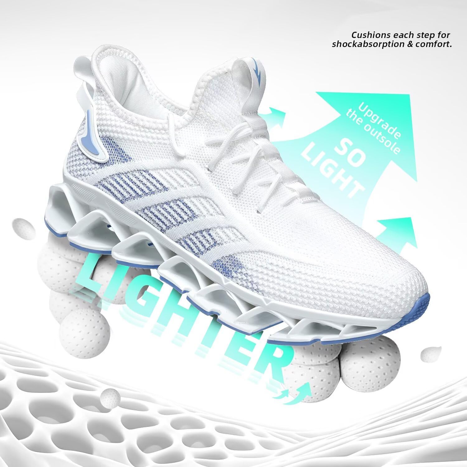 Men's Breathable Walking Shoes Non Slip Casual Sport Tennis Running Shoes Athletic Gym Blade Fashion Sneakers - Image 4