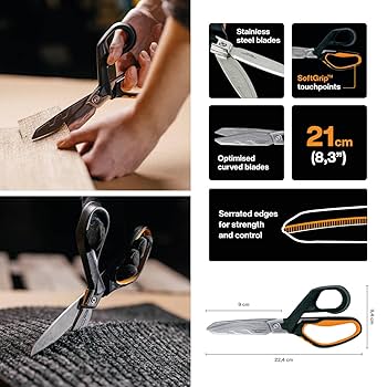 Amazon.com: Fiskars PowerArc Heavy-Duty Scissors, Up to 30