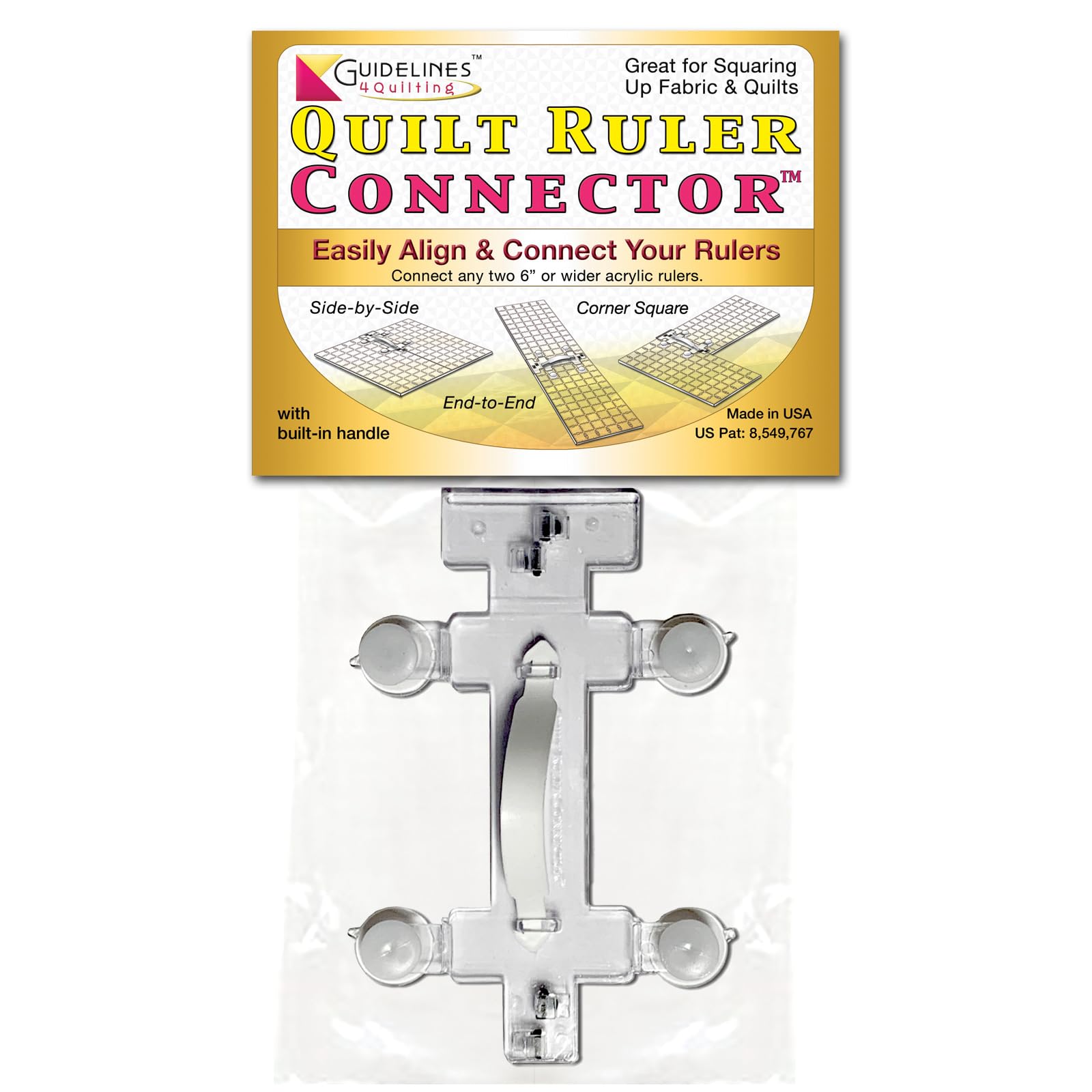 Guidelines4quilting Plastic Quilt Ruler Connector