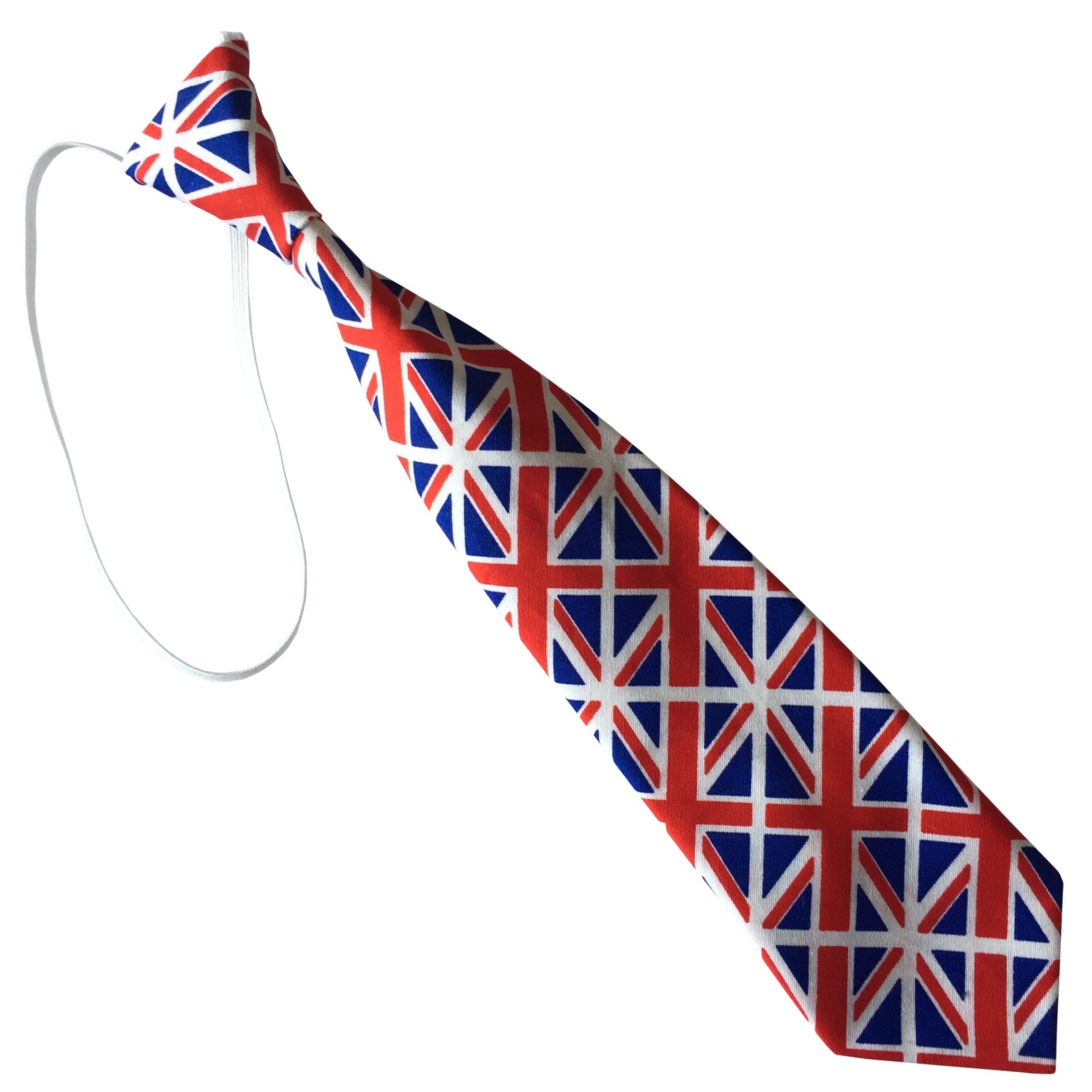 Kids Union Jack Flag Cotton Elastic Neck Tie