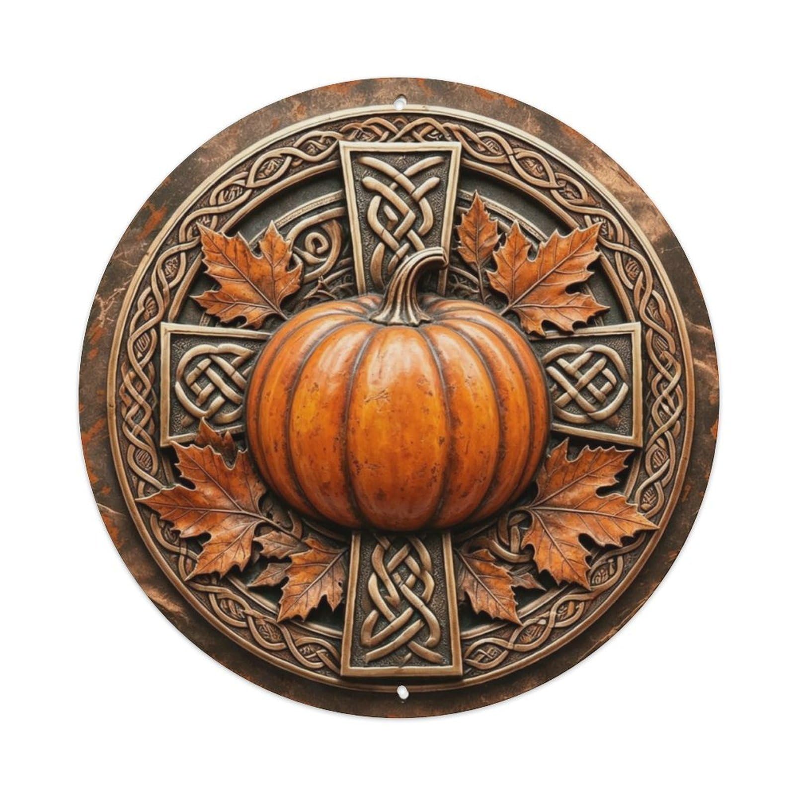 Autumn Pumpkin Fall Harvest Metal Tin Sign Plaque