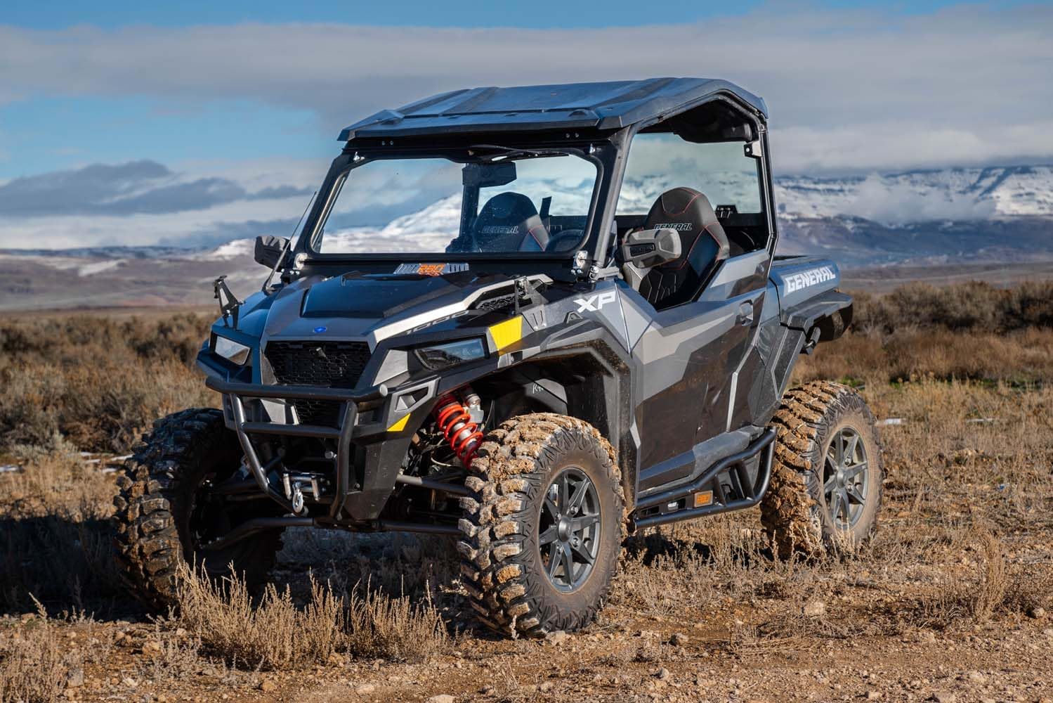 Razorback Offroad UTV Rock Sliders | Compatible with Polaris General XP | Heavy-Duty 1.5” Steel UTV Nerf Bars | Durable UTV Running Boards | Made in USA