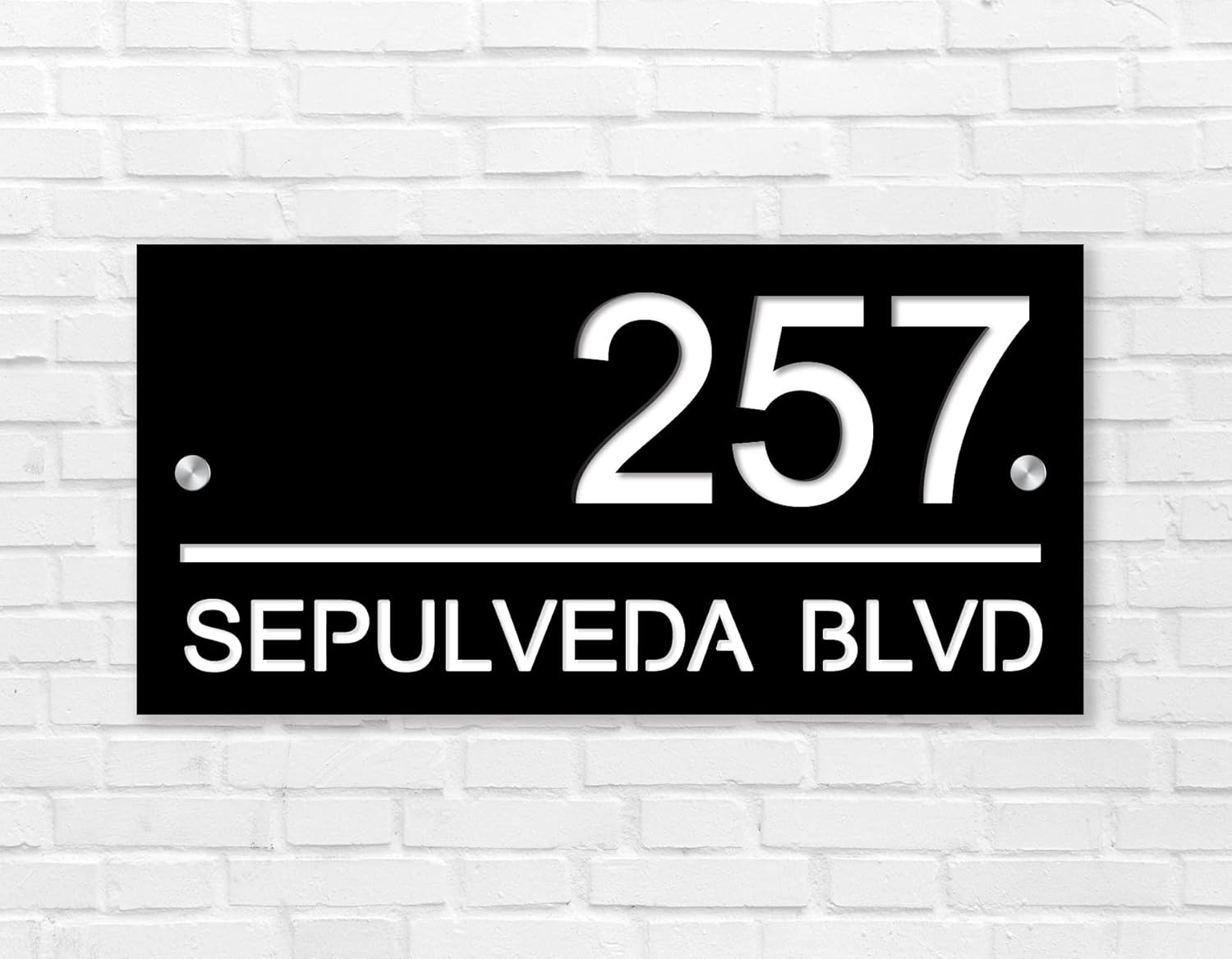 Modern House Numbers, Personalized Acrylic House Numbers