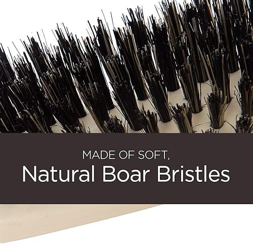 Miniatura 2 de Fuller Brush Lustre - Cepillo profesional para el cabello de 6 filas y voluminizador con cerdas naturales de jabalí para alisar todo tipo de cabello