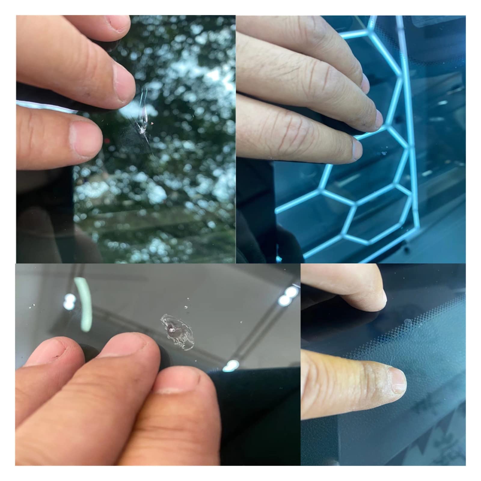 YZACK 48W 365nm Auto Parabrisas Reparación de Grietas ResinCuring Lámpara Reparación de teléfonos móviles Gel UV Lámpara de curado