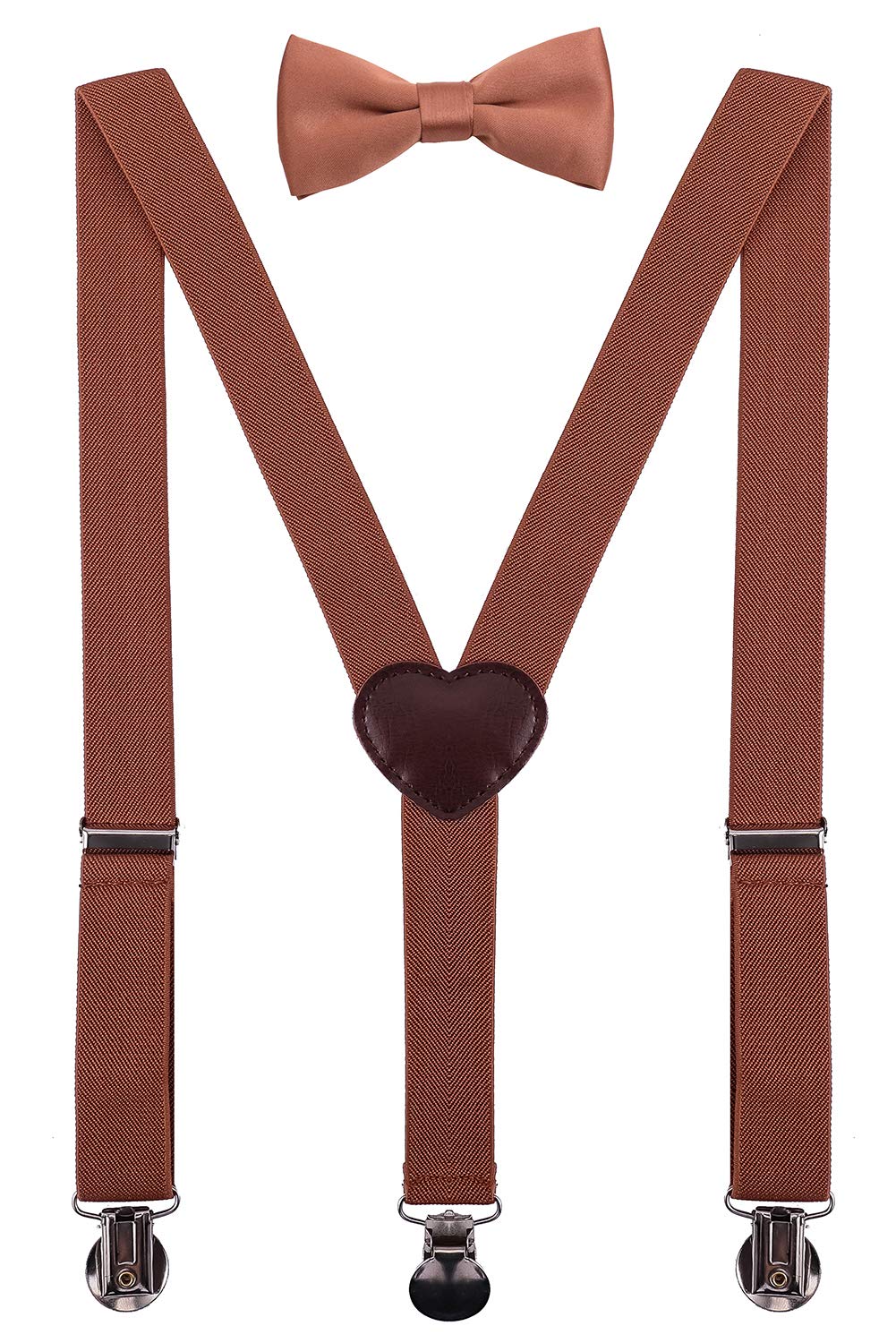 Men's Boys' Suspenders and Bow Tie Set Adjustable