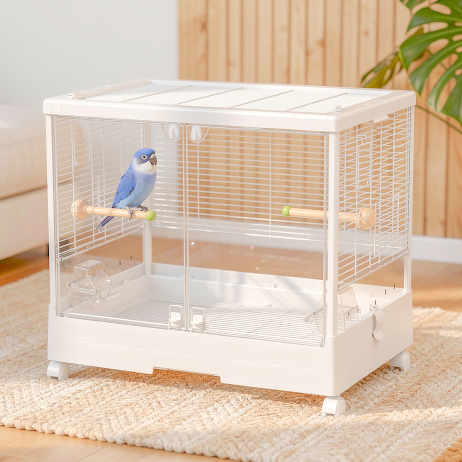Amazon | Ruexue 鳥かご 大型 バードケージ 【21cm高い囲い 餌飛び散り Amazon | Ruexue 鳥かご 大型 バードケージ 【21cm高い囲い 餌飛び散り