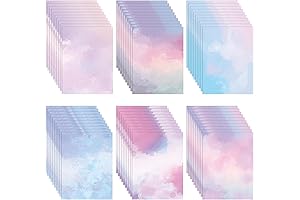 Premium 60-Sheet Double-Sided Watercolored Stationery Paper