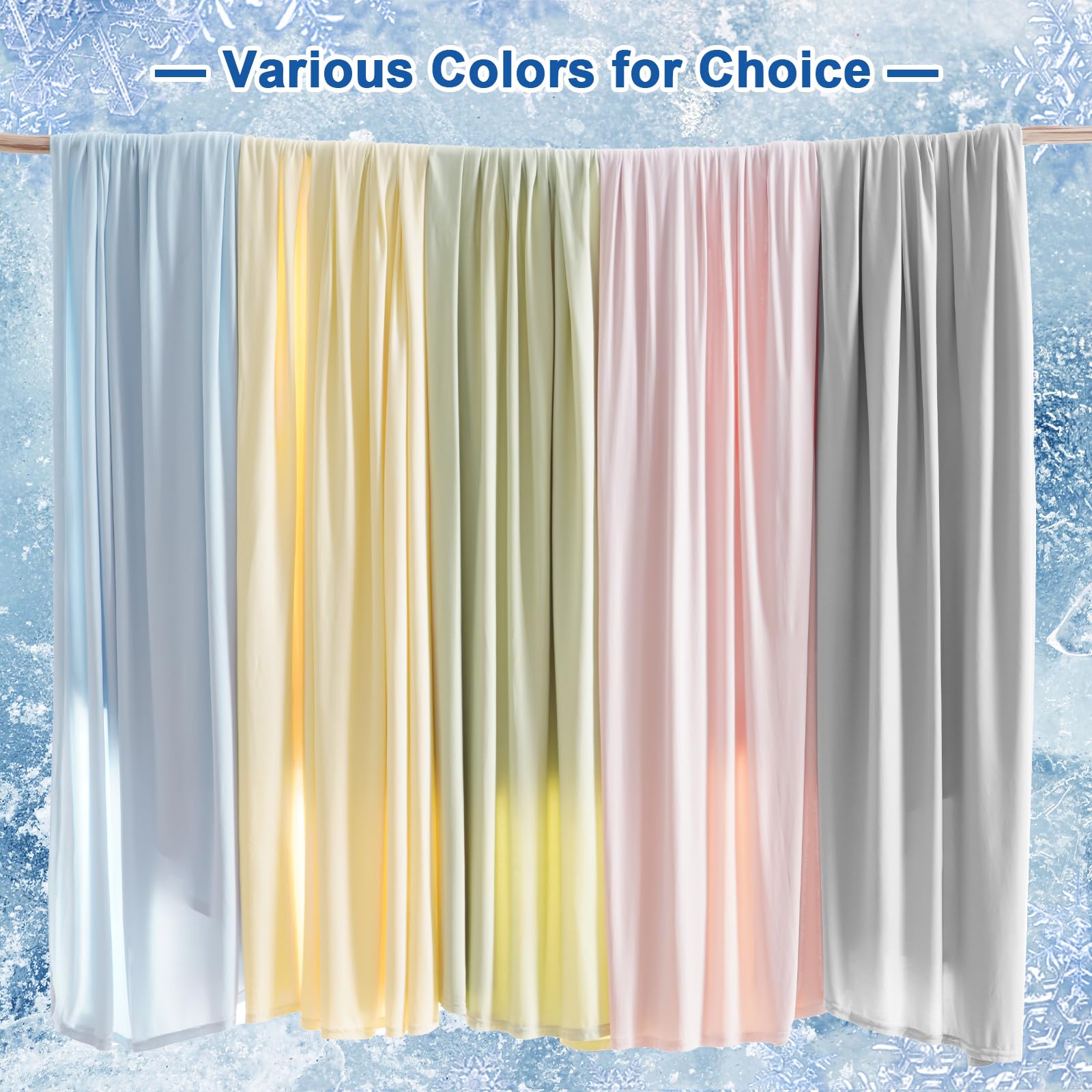 PHF Reversible Double Cooling Blanket King Size, Soft Arc-Chill Q-Max>0.5 Thin Summer Throw for Hot Sleepers,Breathable Lightweight Portable Silky Durable Single Layer for Home Office Travel Car, Grey