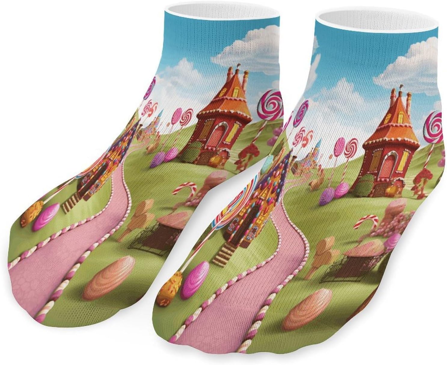 CANDY Ankle Socks for Men Women 5 Pairs | Comfortable Casual Low Cut Socks, Lightweight No Show Breathable Athletic Socks, Soft Mini Crew Socks for All Seasons