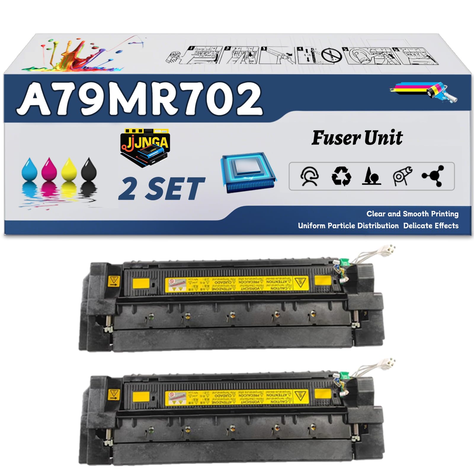 JJNGA A79MR70233(110V) Fuser Unit is Compatible for Konica Minolta bizhub 458 bizhub C458 Printer, with a Capacity of 470000 Pages and a Very Good Printing Experience (2 Set)