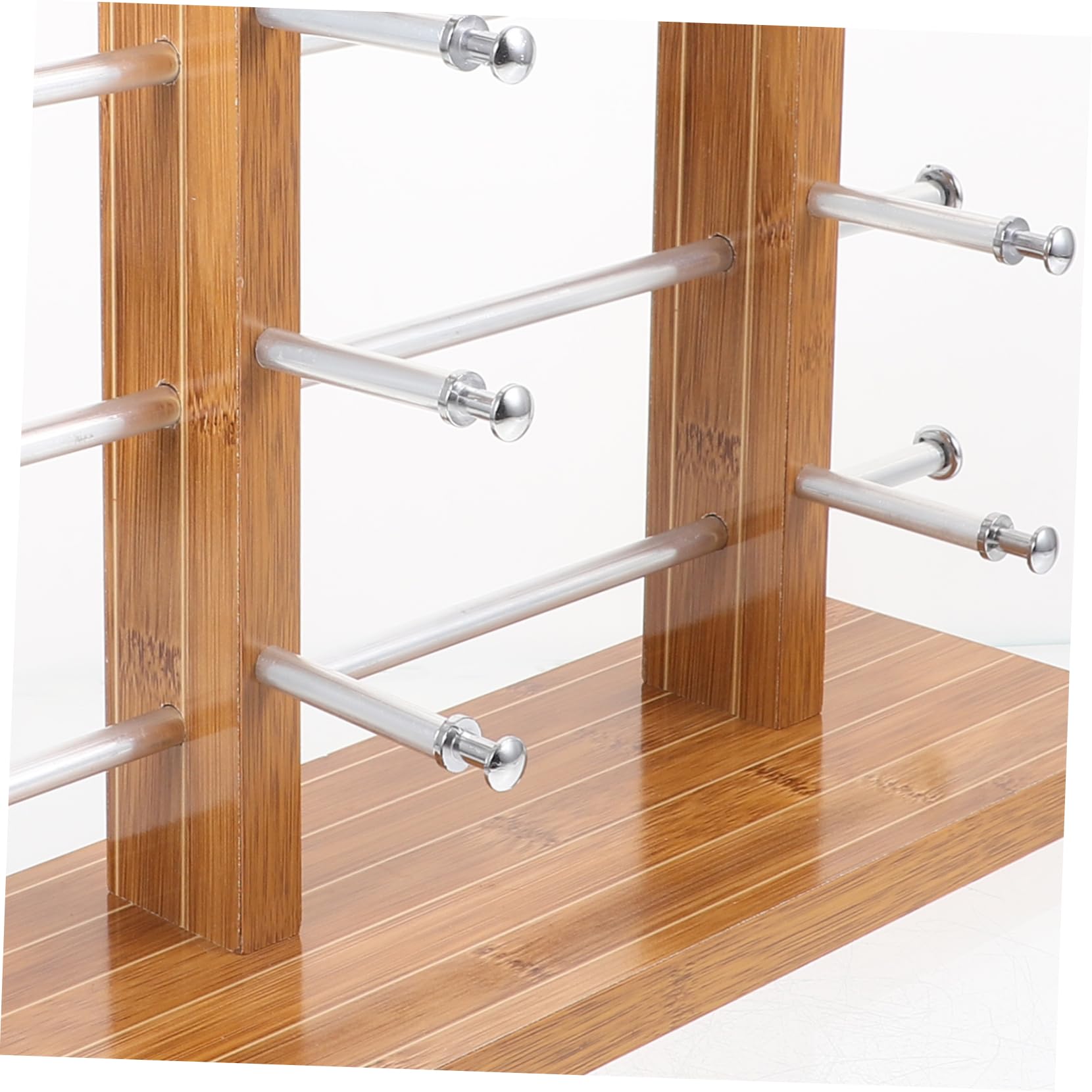 Zerodeko Expositor 10 Versátil Adecuado Soporte Simple de Pares Estructura de Madera Diseño Elegante Verano Almacenamiento Fácil de Mover y Gafas y Decoracion