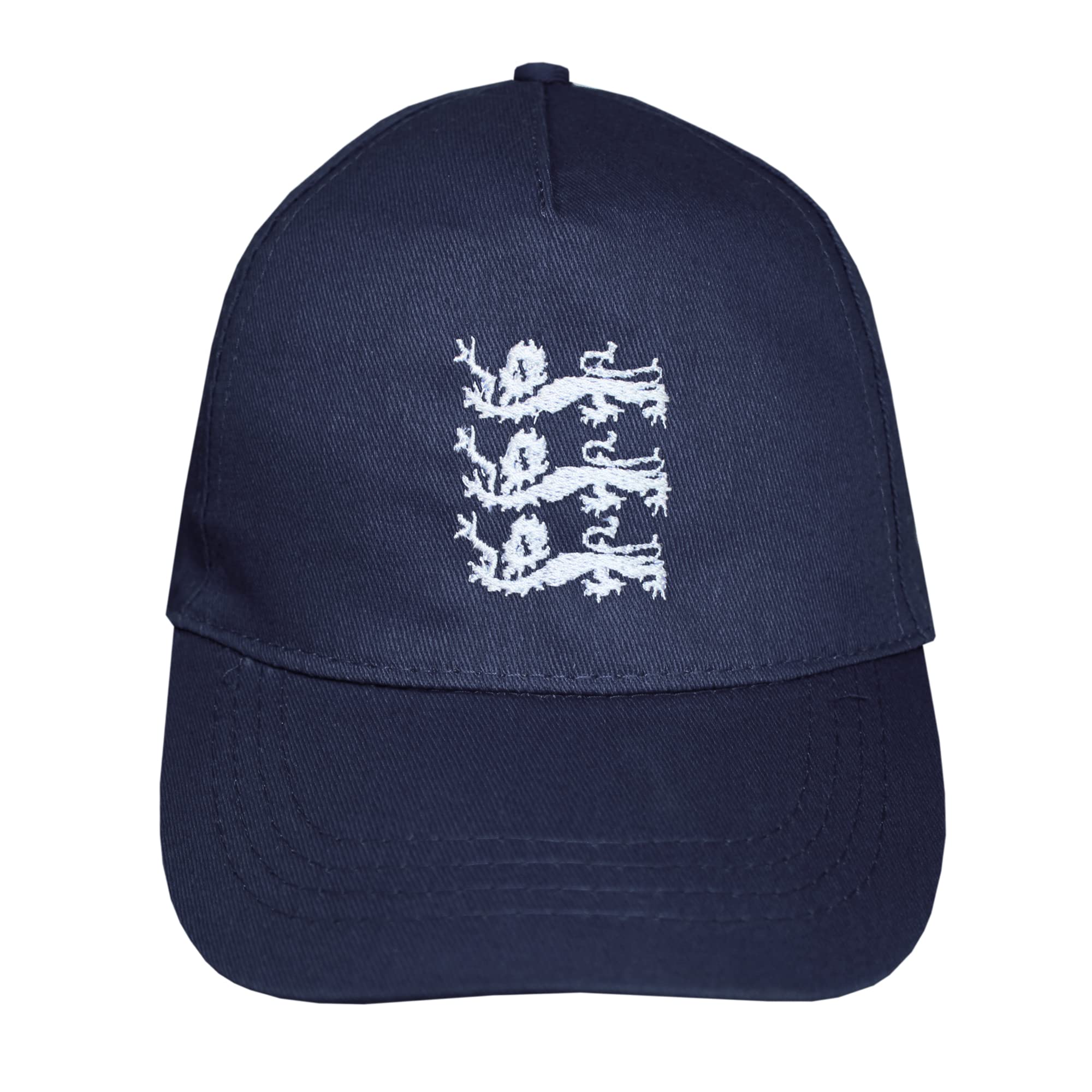 TeddyTs Children's England Three White Lions Design Adjustable Navy Baseball Cap, One Size