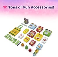 Vista 4 de Playtime by Eimmie Set de muebles para muñeca de 18 pulgadas Tienda de comestibles - Juego de madera con 25+ accesorios, Compatible con muñecas