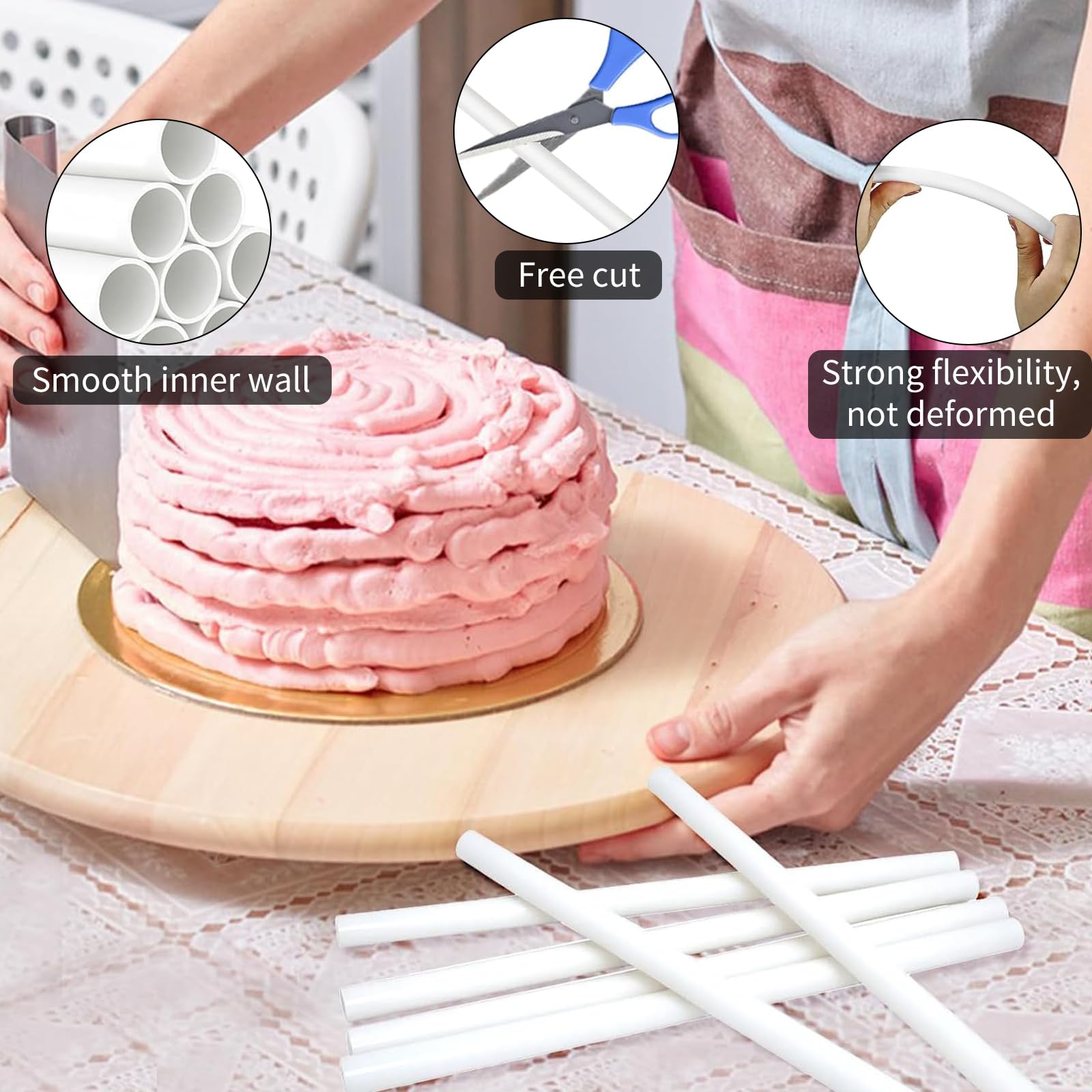Kit Séparateur à Gâteau 12 Pièces - Pour Créer Des Gâteaux à étages (multicouches)