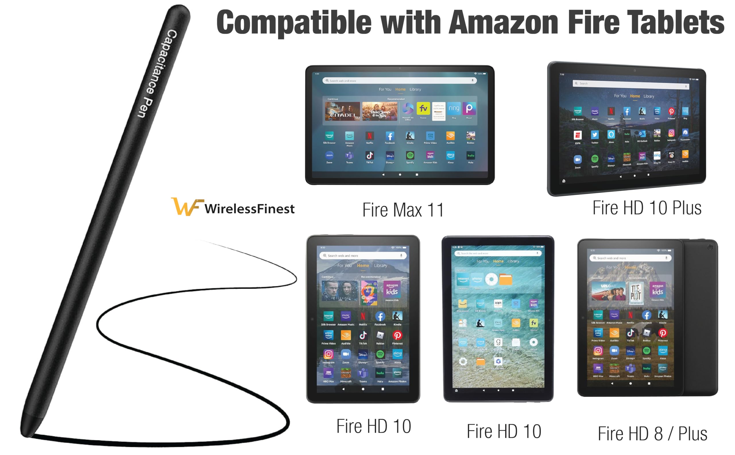 Amazon.com: AMZ Fire Tablet Pen for AMZ Fire HD 10 Stylus Pen