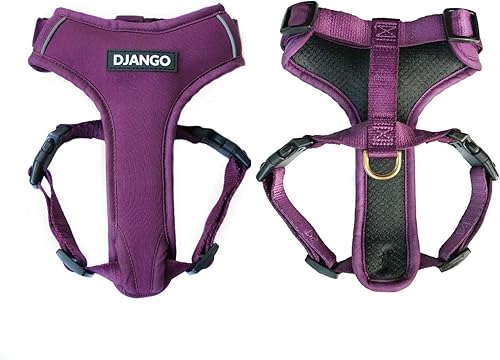 DJANGO Arnés para perro Adventure - Arnés de neopreno cómodo, duradero y reflectante para aventuras al aire libre y uso diario, diseño ajustable con