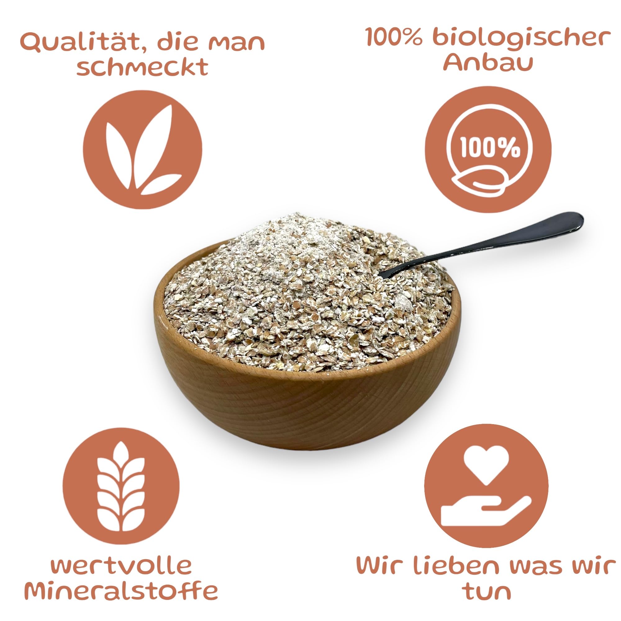 Naturalmente buono: fiocchi di grano saraceno biologico per una ricca esperienza di colazione. (3000g)
