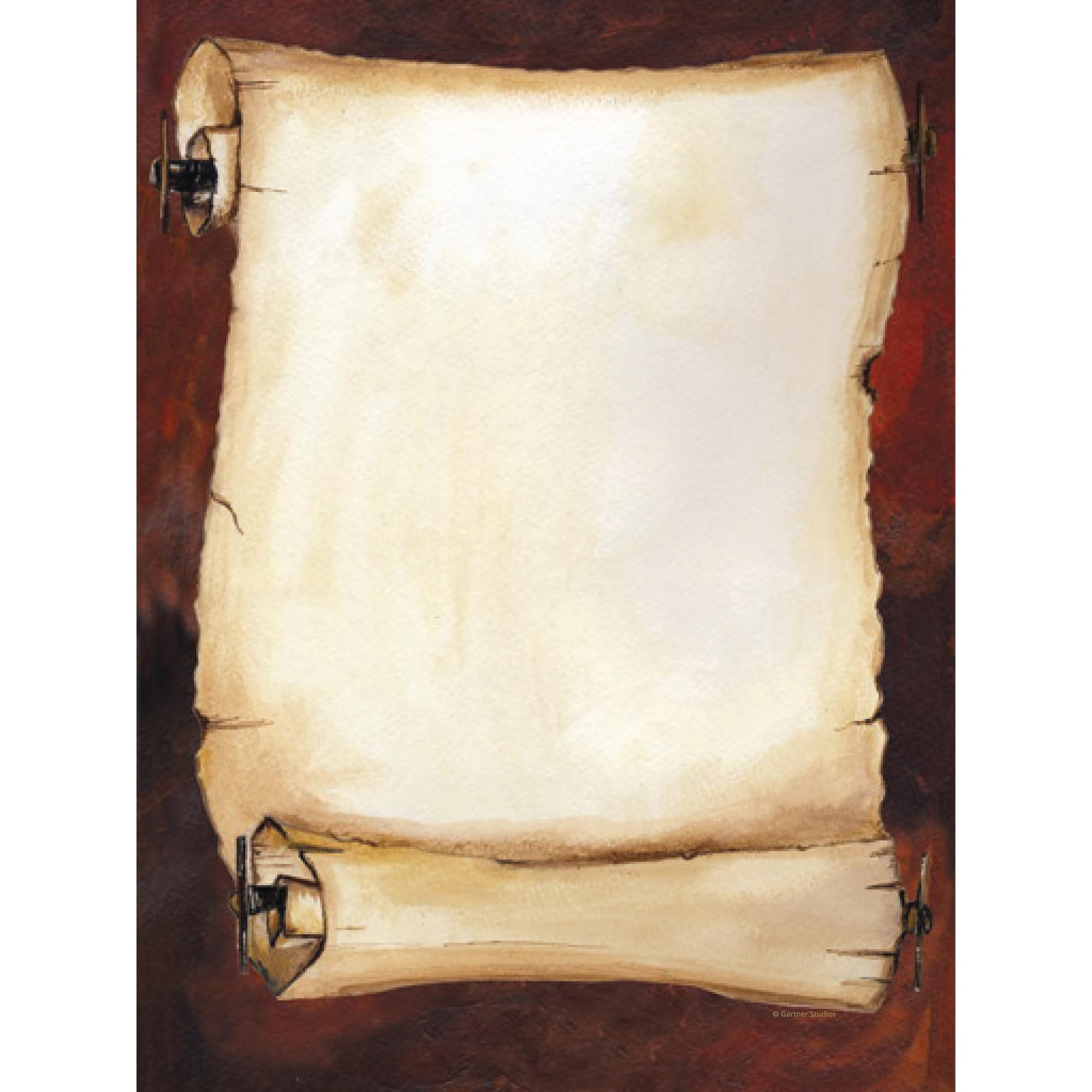 Gartner™ Studios Design Paper, 8 1/2" x 11", 60 Lb, Antique Scroll, Pack Of 100 Sheets