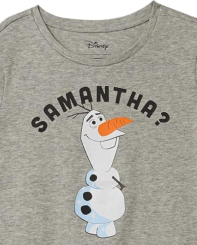 Miniatura 4 de Tienda Essentials Disney Marvel Star Wars Frozen Princess Camisetas de manga corta para niñas y niños pequeños, multipaquetes