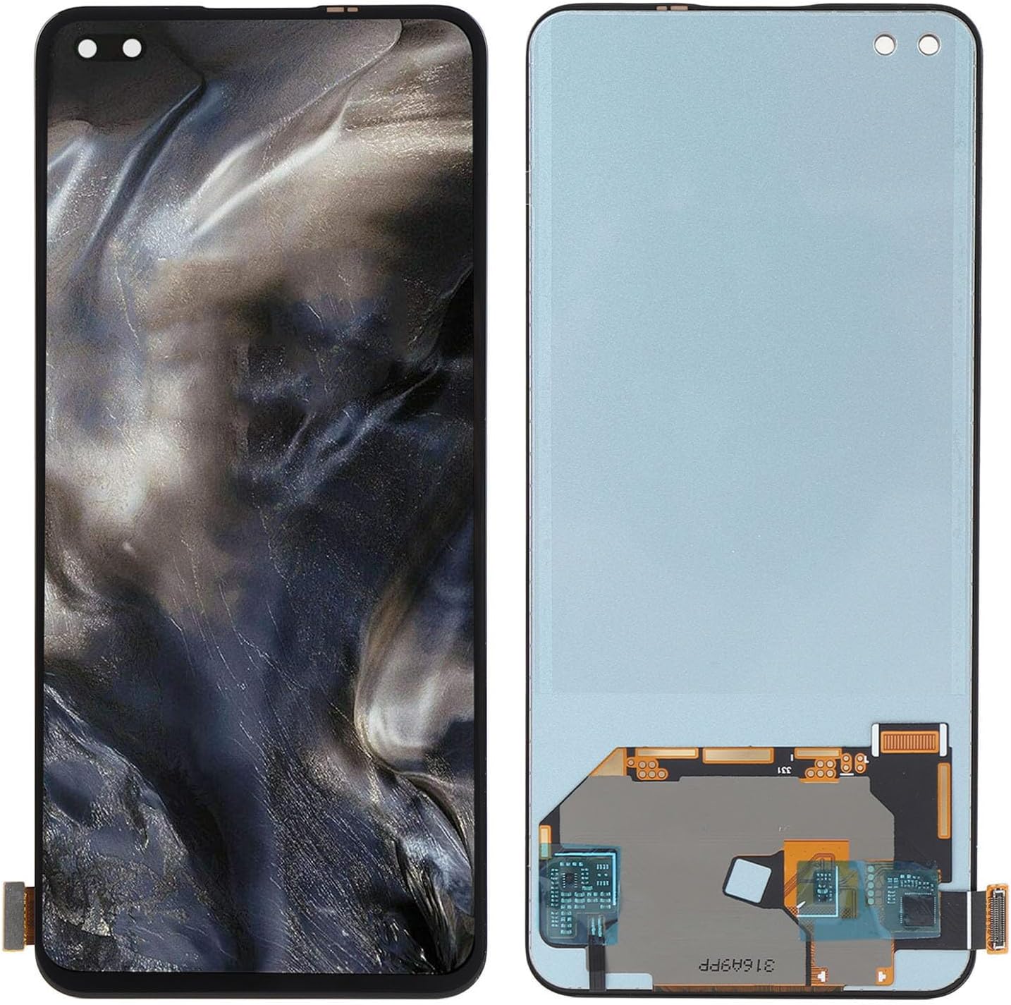 LCD Screen Replacement 6.44 inch for Nord 5G AC2001 AC2003, 3D Touch Digitizer Assembly with Repair Tools, Incorrect Screen Response, Distorted Pixels