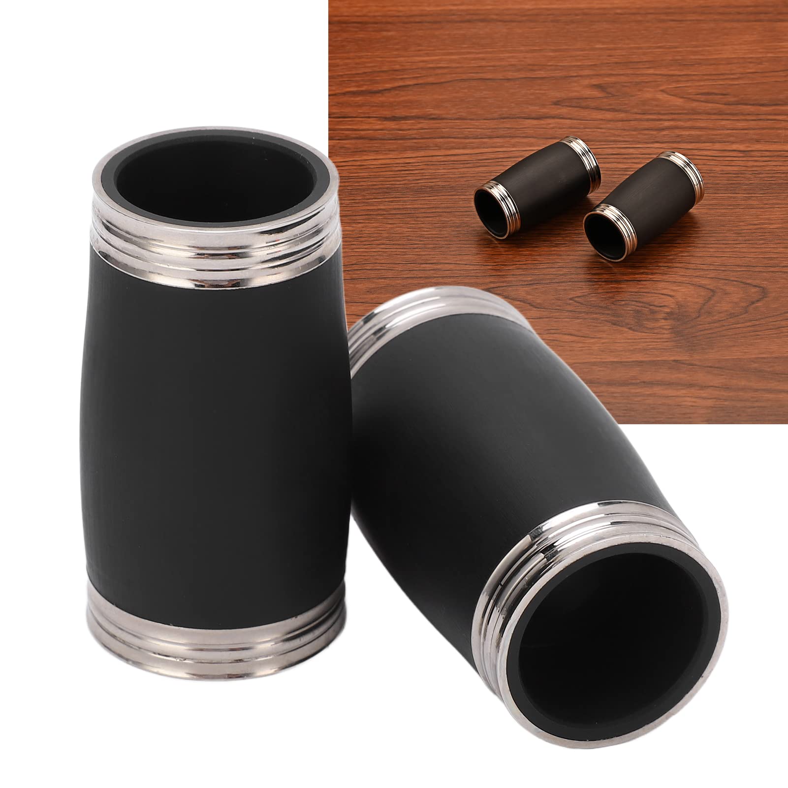 2pcs Clarinette Tuning Tube,Bb Treble Pitch Pipe Clarinette Baril Remplacement Accessoires pour le Début