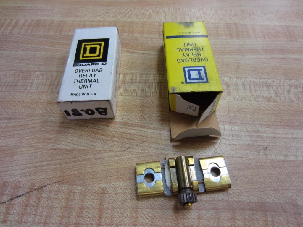 Square D B0.81 Overload Relay Heater Element B081 (Pack of 2)