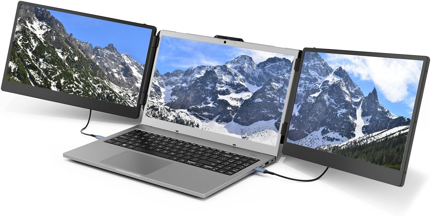S3 14インチノートパソコン用トリプルポータブルモニター