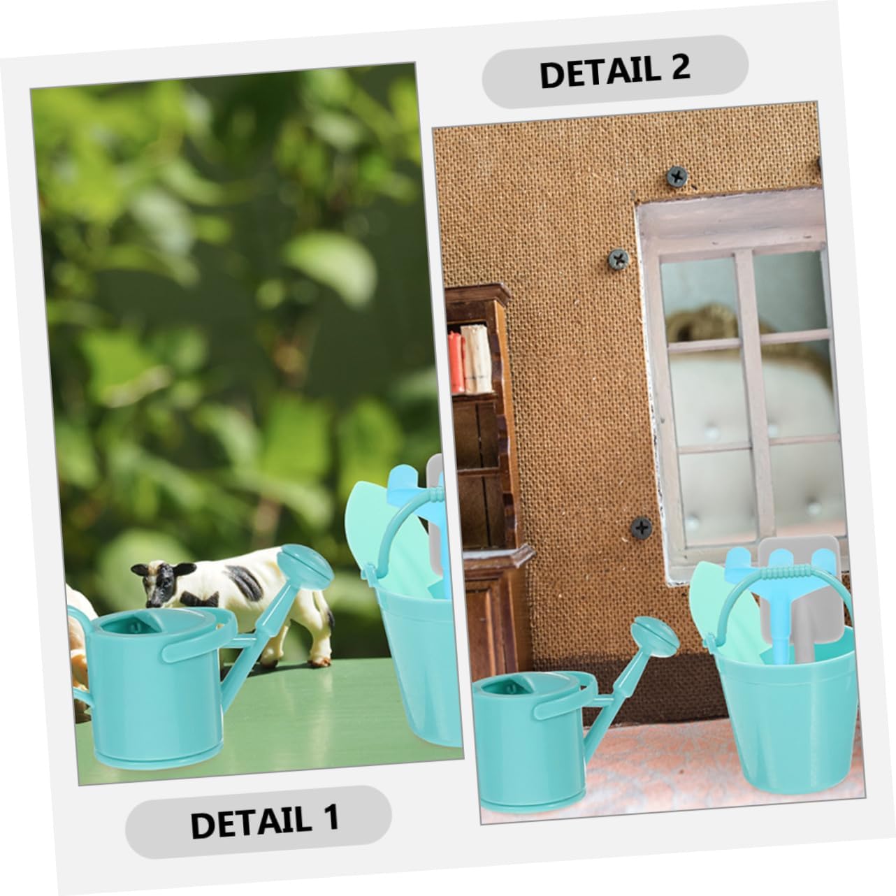 BESPORTBLE 3 Sets Mini Gardening Tool with Rake Models and Plant Ornaments Wear Resistant Lightweight DIY Garden Decoration for Realistic Micro Landscape Tool for Backyard and Patio