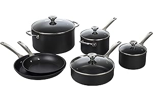 Le Creuset Toughened Nonstick PRO Cookware Set, 10 Piece, Grey