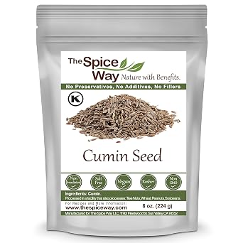 The Spice Way Cumin Seeds - whole cumin seed 8 oz resealable bag