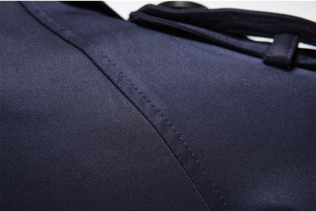 British Classic Trench Coat Jacket Men Trench Coat Breasted Long Slim Outwear Adjustable Belt(XXL Code)