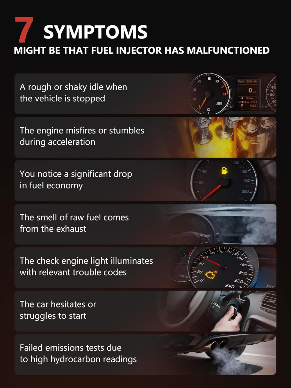 HYR 23250-0T020 12 Holes Fuel Injectors Set of 4 Fit for Toyota Scion L4 1.8L, 2009-2017 Corolla, 2009-2013 Matrix, L4 1.8L, 2008-2009 xD, Gas, Replace# 23250-37010