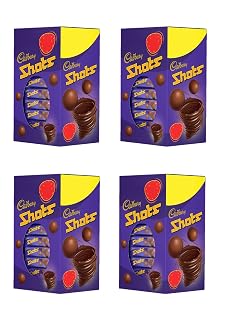 Cadbury Dairy Milk Chocolate Shots, 208.8Gm Carton (58 Units) - (Pack of 4)