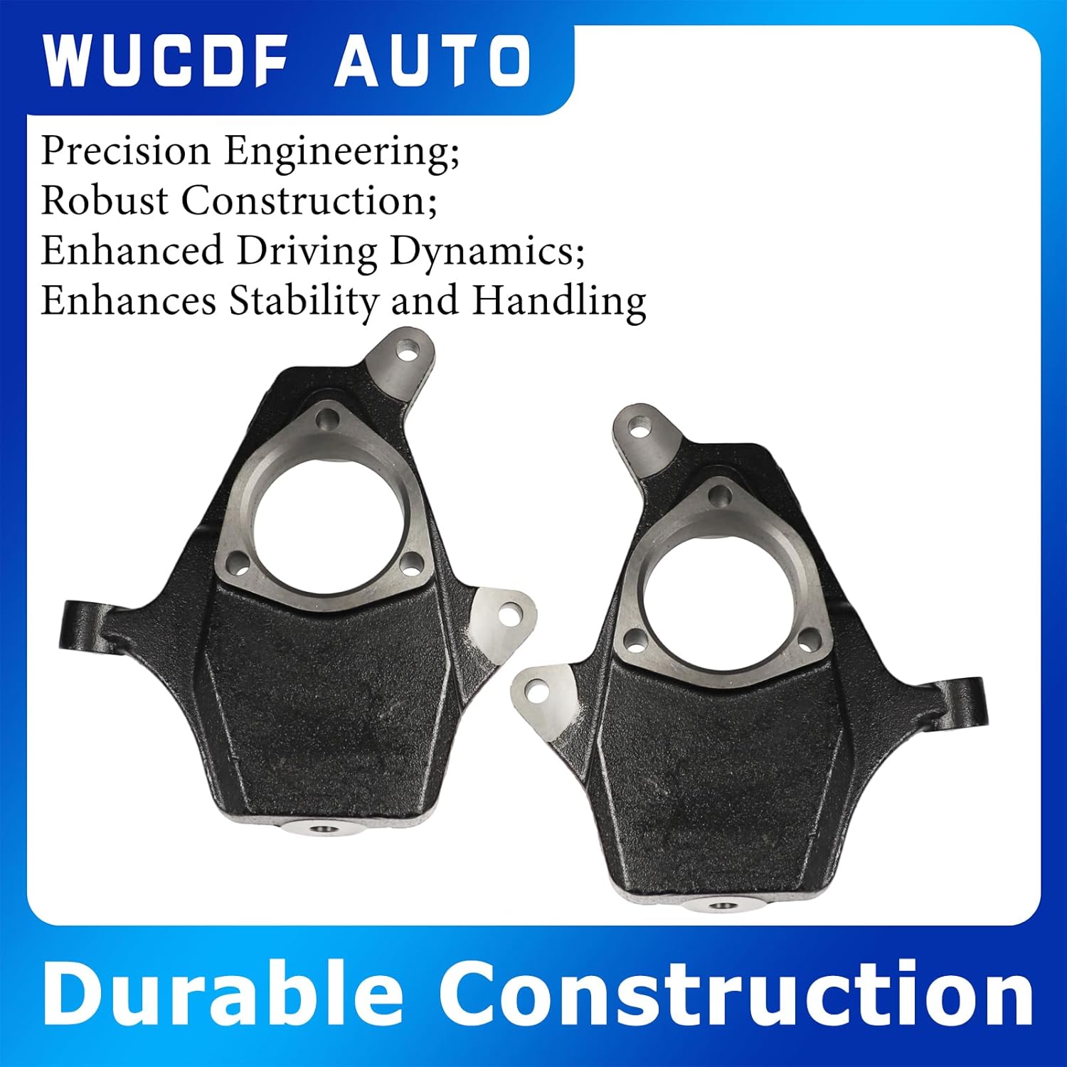 2" Front Drop Lowering Spindles Kit For 2007-2014 Chevy Tahoe For GMC Sierra 1500 2007-2016 For GMC Sierra 1500 2007-2016 2WD 4WD AWD Replaces#M0117K09-1,M0117K09-2