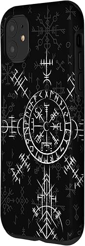 Miniatura 2 de Carcasa celta Vegvísir para iPhone 11, diseño de brújula vikinga, color celta